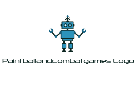 artificial intelligence or technology logo showcasing a robot
