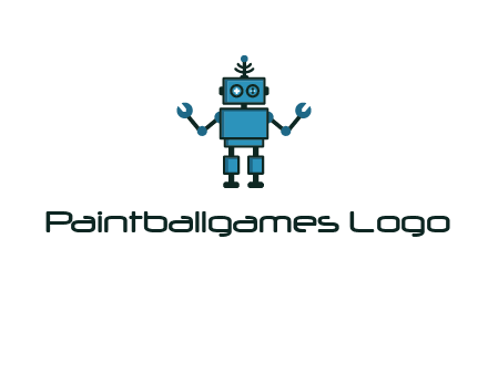 artificial intelligence or technology logo showcasing a robot