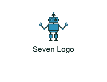 artificial intelligence or technology logo showcasing a robot