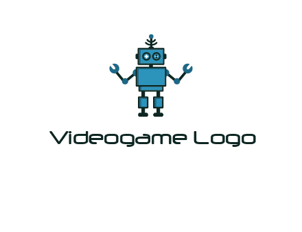 artificial intelligence or technology logo showcasing a robot