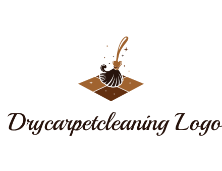 mop cleaning the floor logo for cleaning or janitorial service