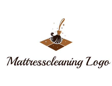 mop cleaning the floor logo for cleaning or janitorial service