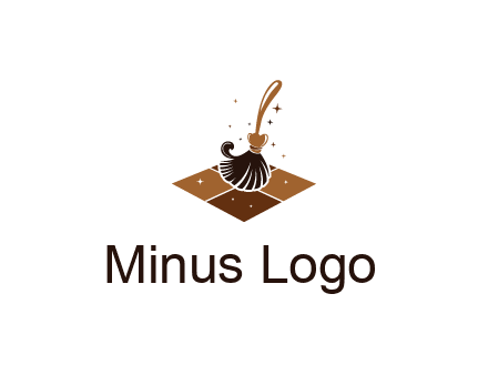 mop cleaning the floor logo for cleaning or janitorial service