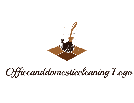 mop cleaning the floor logo for cleaning or janitorial service