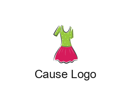 fashion apparel or dress logo