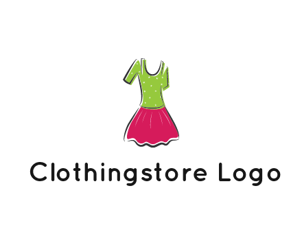 fashion apparel or dress logo