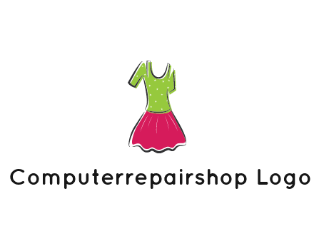 fashion apparel or dress logo