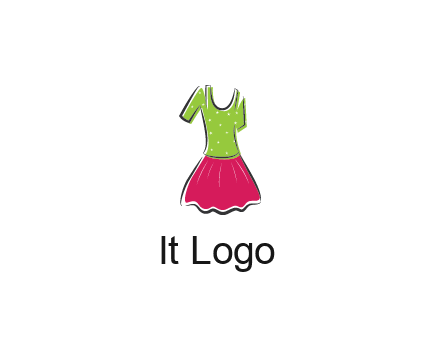 fashion apparel or dress logo
