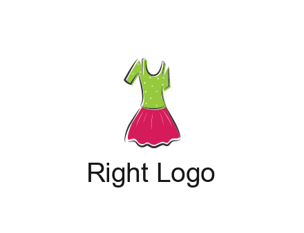 fashion apparel or dress logo