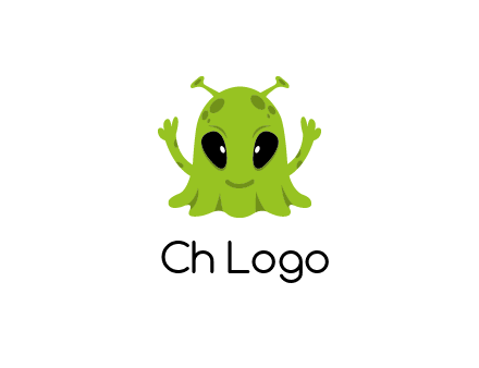 alien character logo