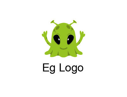 alien character logo