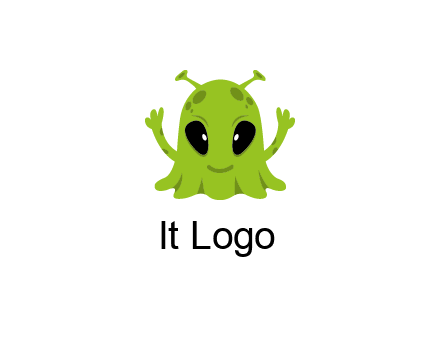 alien character logo