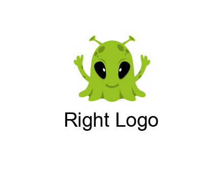 alien character logo