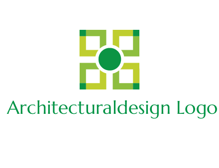flower made of squares logo