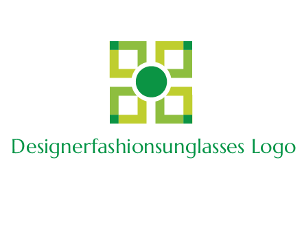 flower made of squares logo