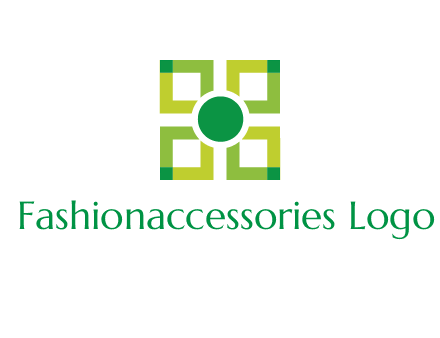 flower made of squares logo