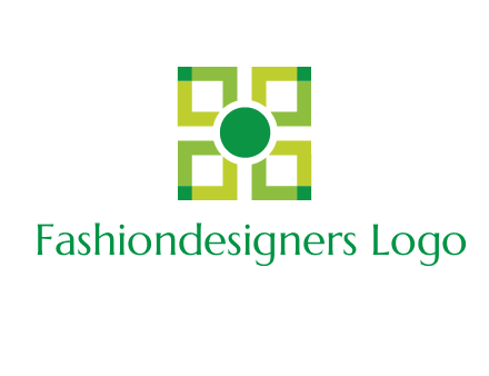 flower made of squares logo