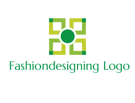 flower made of squares logo