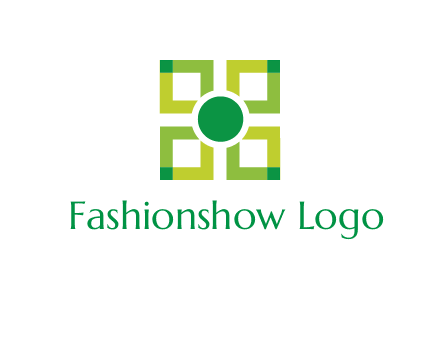 flower made of squares logo