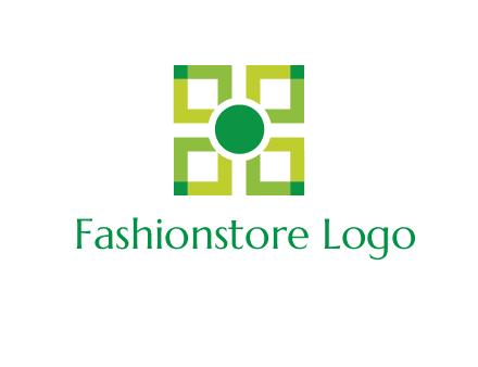 flower made of squares logo