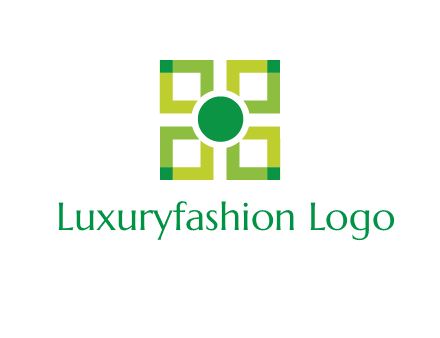 flower made of squares logo