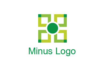 flower made of squares logo