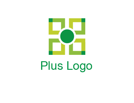 flower made of squares logo