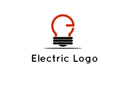 electric light bulb logo