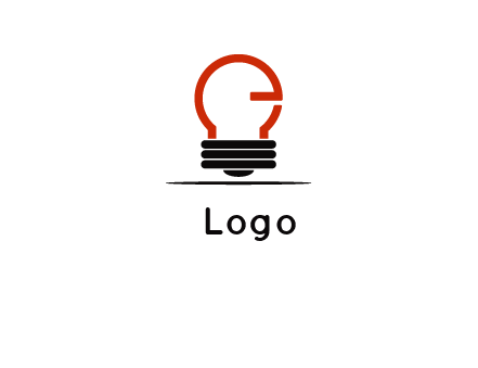 electric light bulb logo