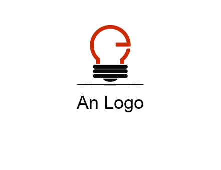 electric light bulb logo