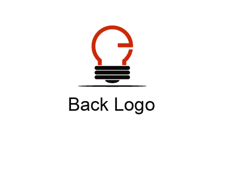 electric light bulb logo