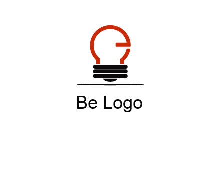 electric light bulb logo