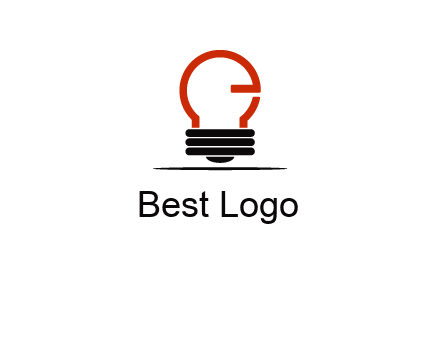 electric light bulb logo