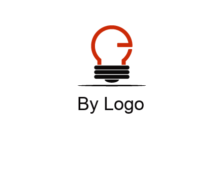 electric light bulb logo