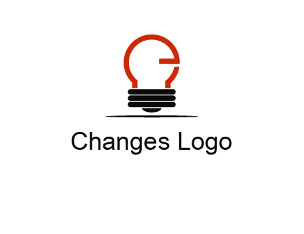 electric light bulb logo