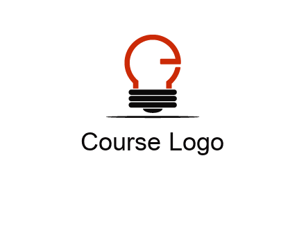 electric light bulb logo