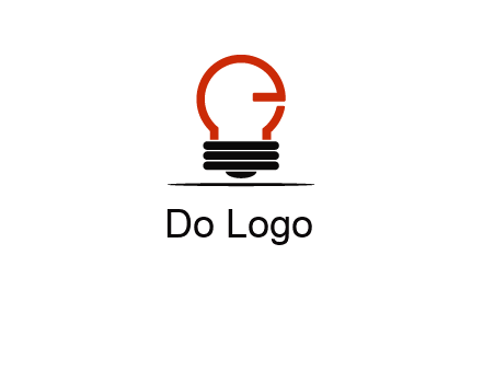 electric light bulb logo