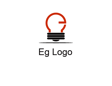 electric light bulb logo