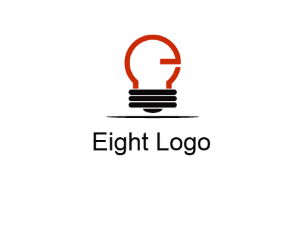 electric light bulb logo