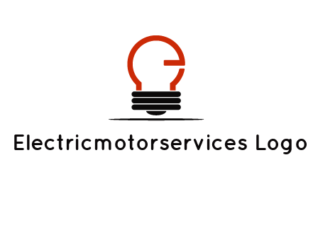 electric light bulb logo