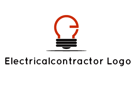 electric light bulb logo