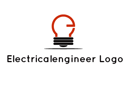 electric light bulb logo