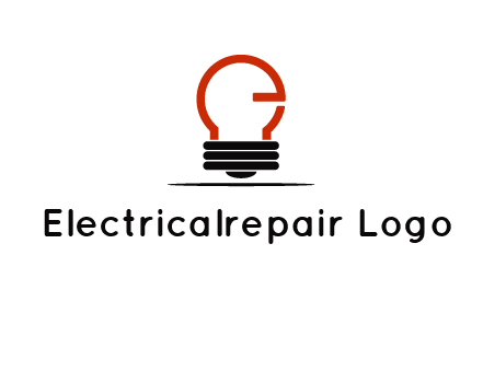 electric light bulb logo