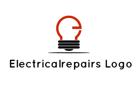 electric light bulb logo