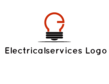 electric light bulb logo