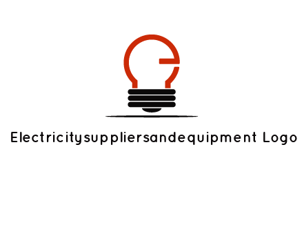 electric light bulb logo