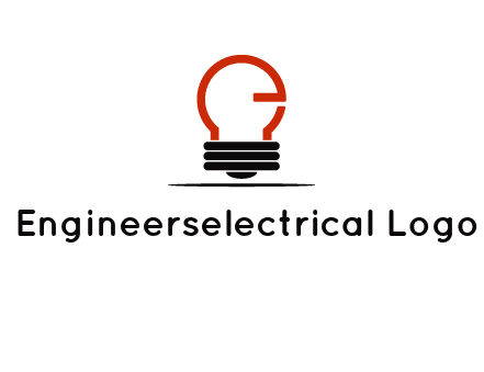 electric light bulb logo
