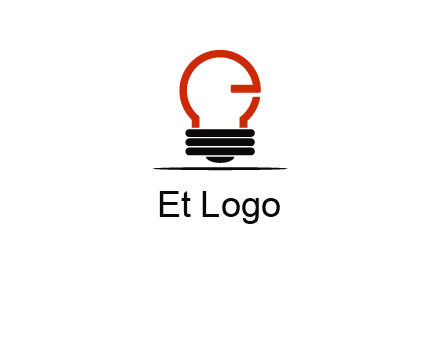 electric light bulb logo