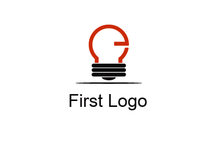 electric light bulb logo