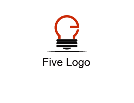 electric light bulb logo